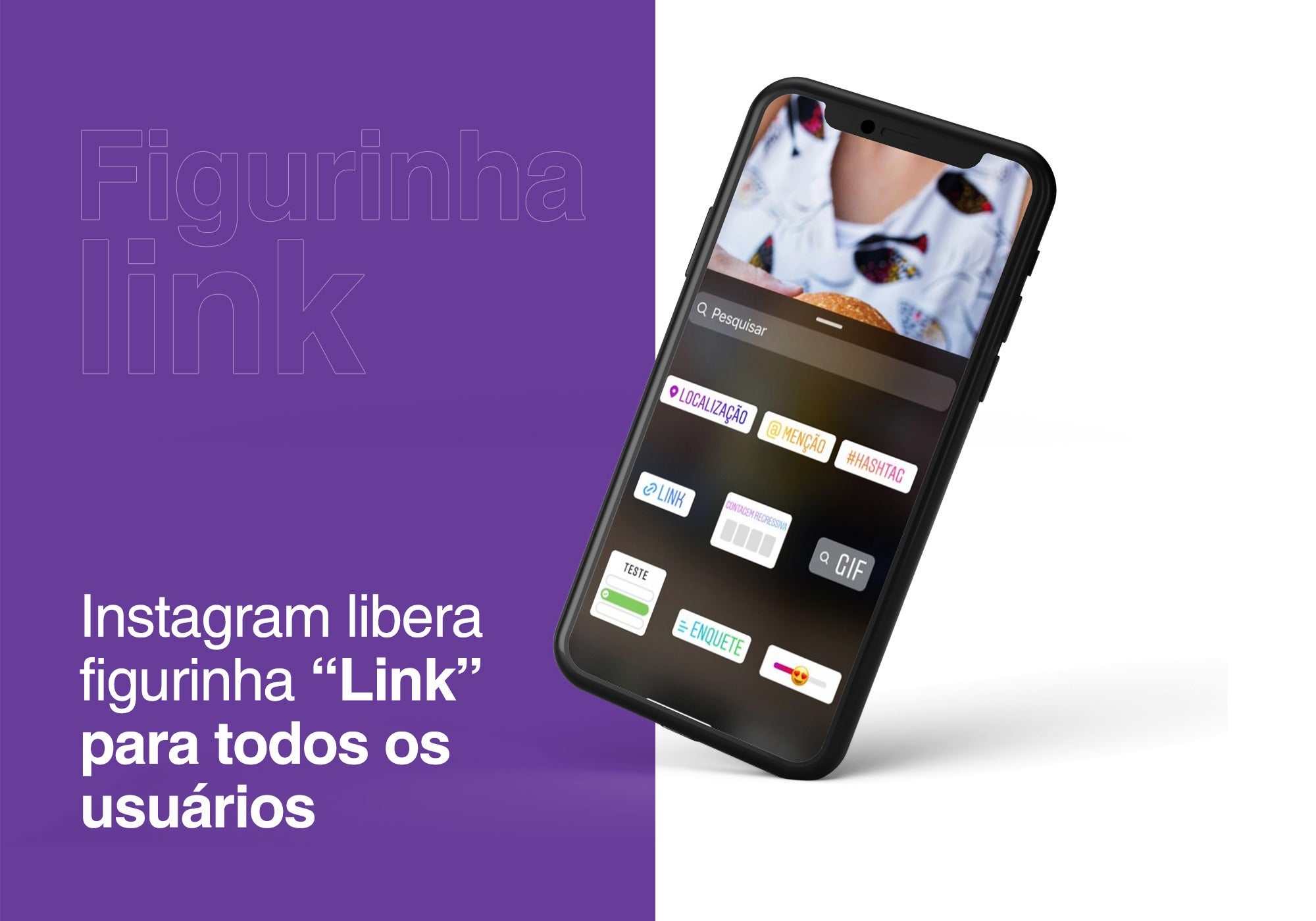 Instagram libera figurinha “Link” para todos os usuários